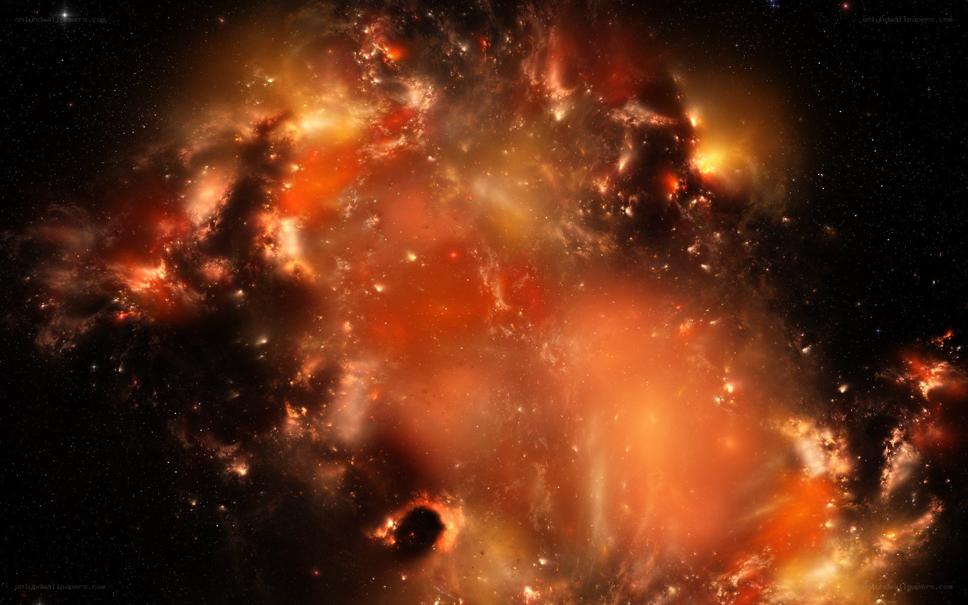 Cosmic nebula in deep space