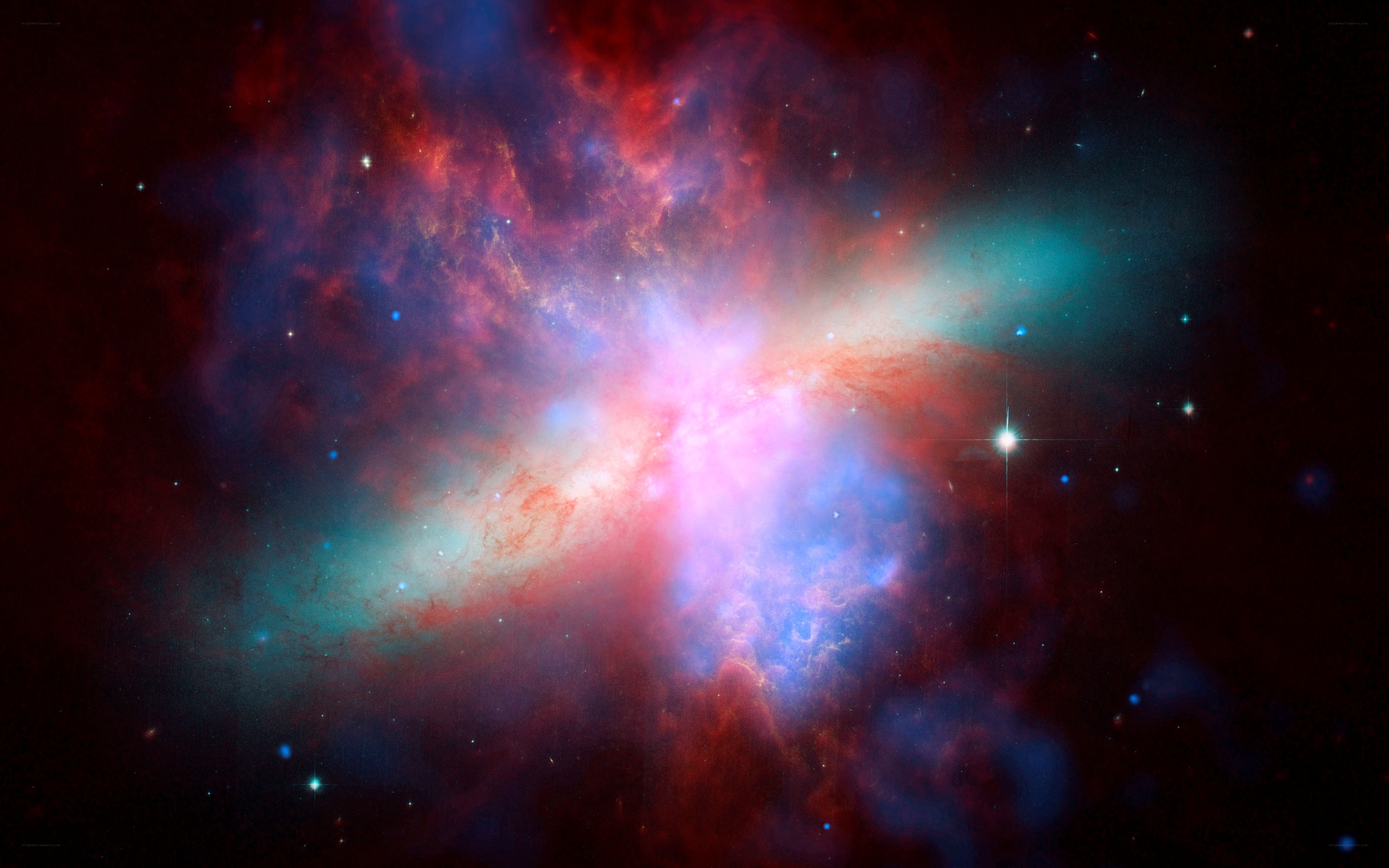Cosmic nebula in deep space