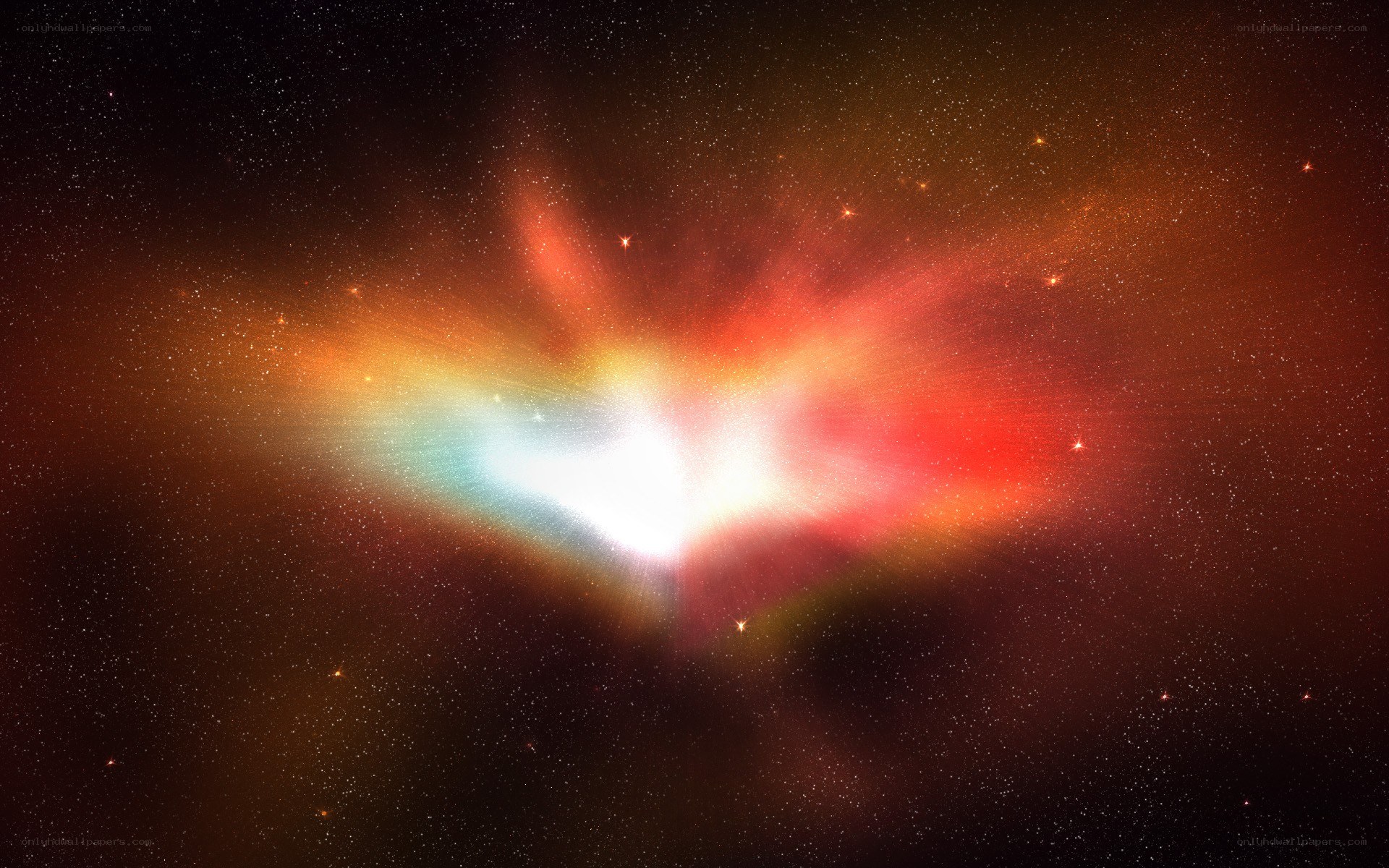 Cosmic nebula in deep space