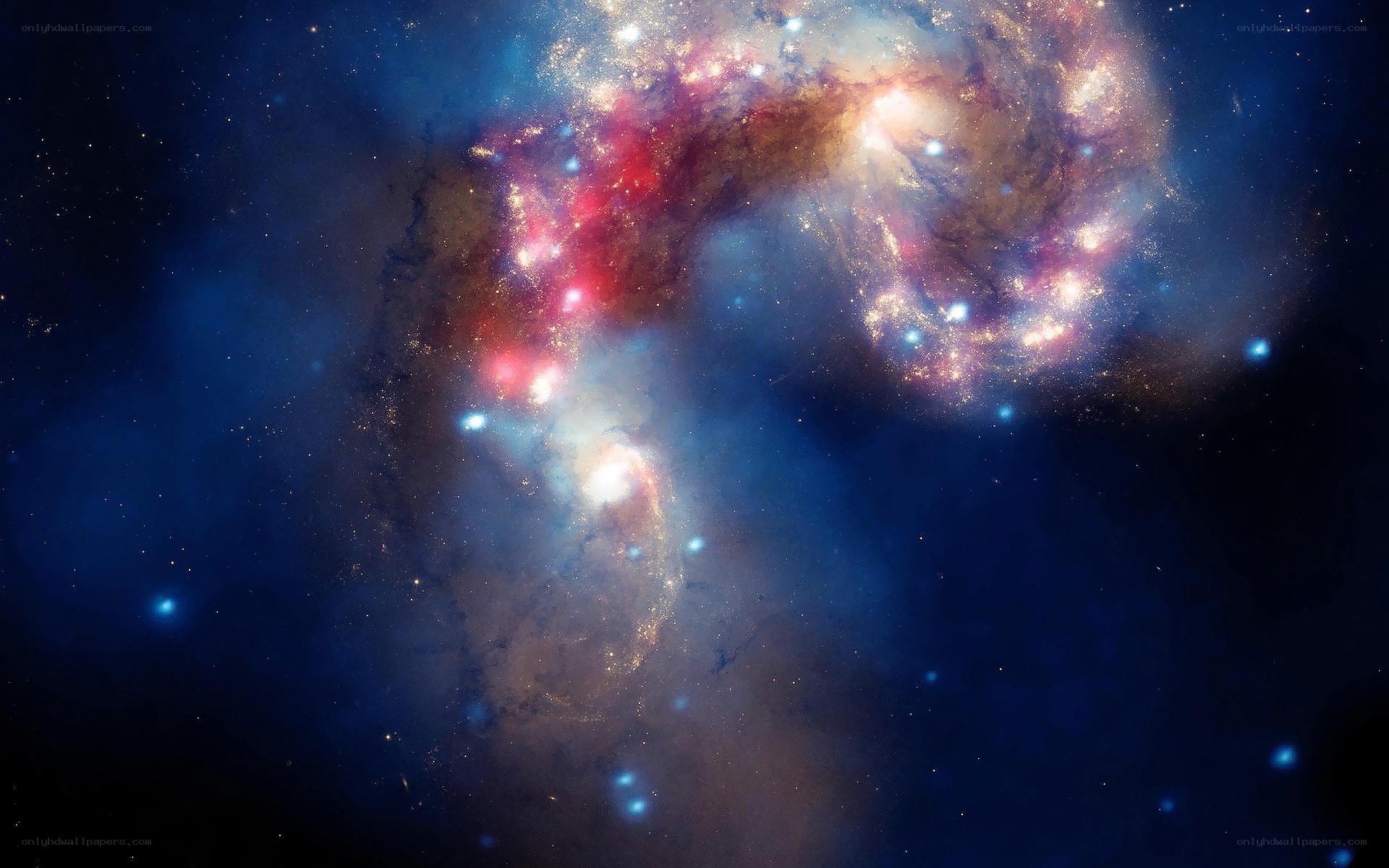 Cosmic nebula in deep space