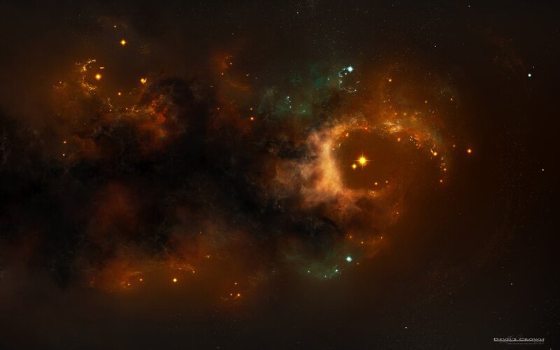 Cosmic Nebula in Deep Space