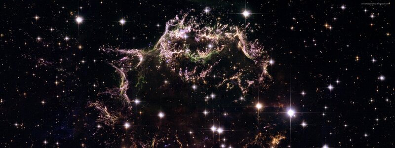 Cosmic nebula in deep space