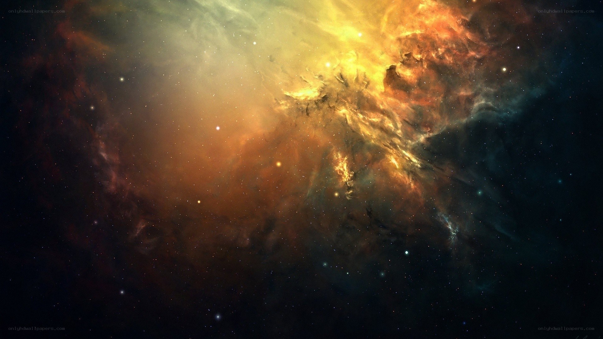 cosmic nebula in deep space