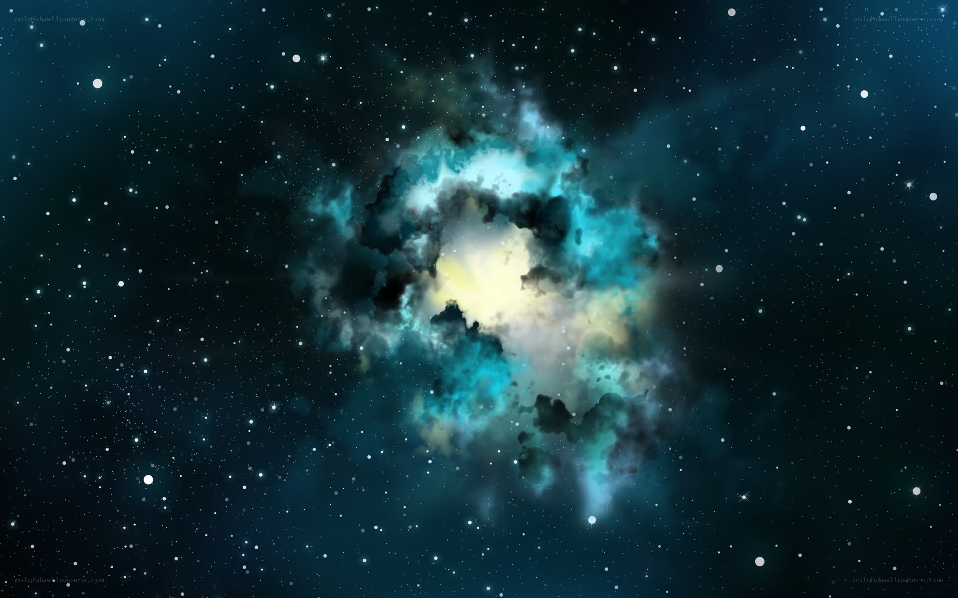 Cosmic nebula in deep space