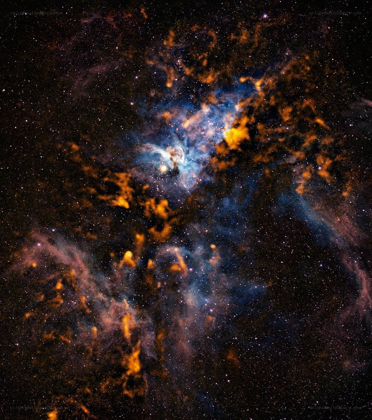 Cosmic nebula in deep space