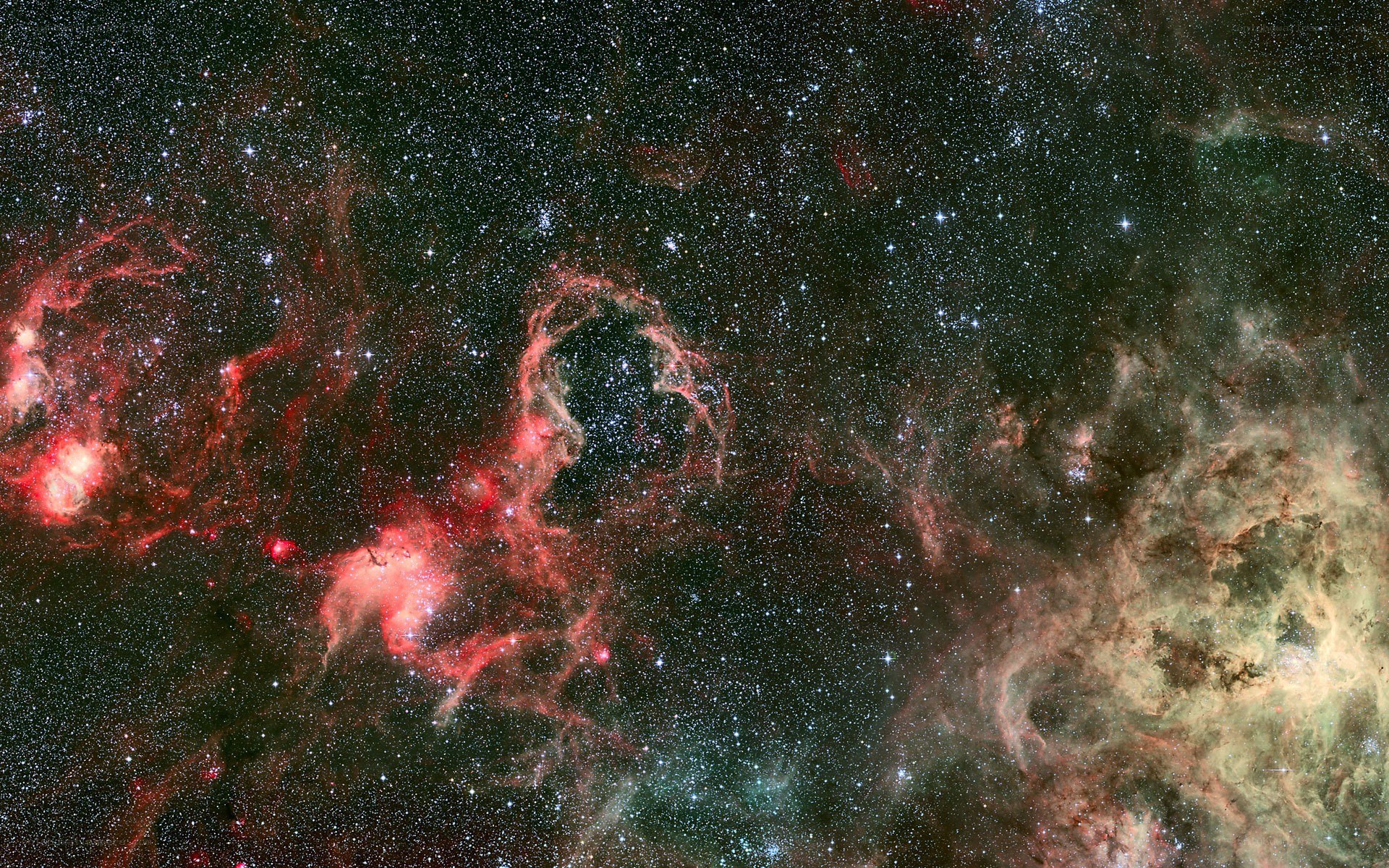 Cosmic nebula in deep space