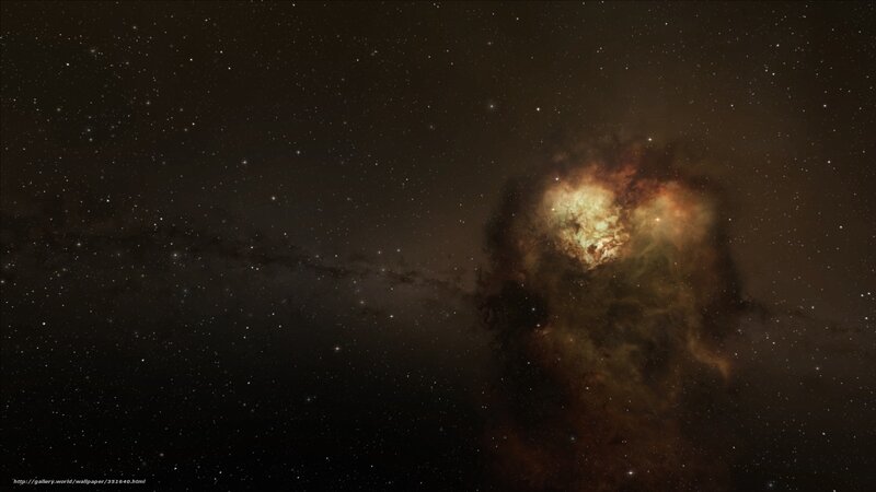 Cosmic nebula in deep space