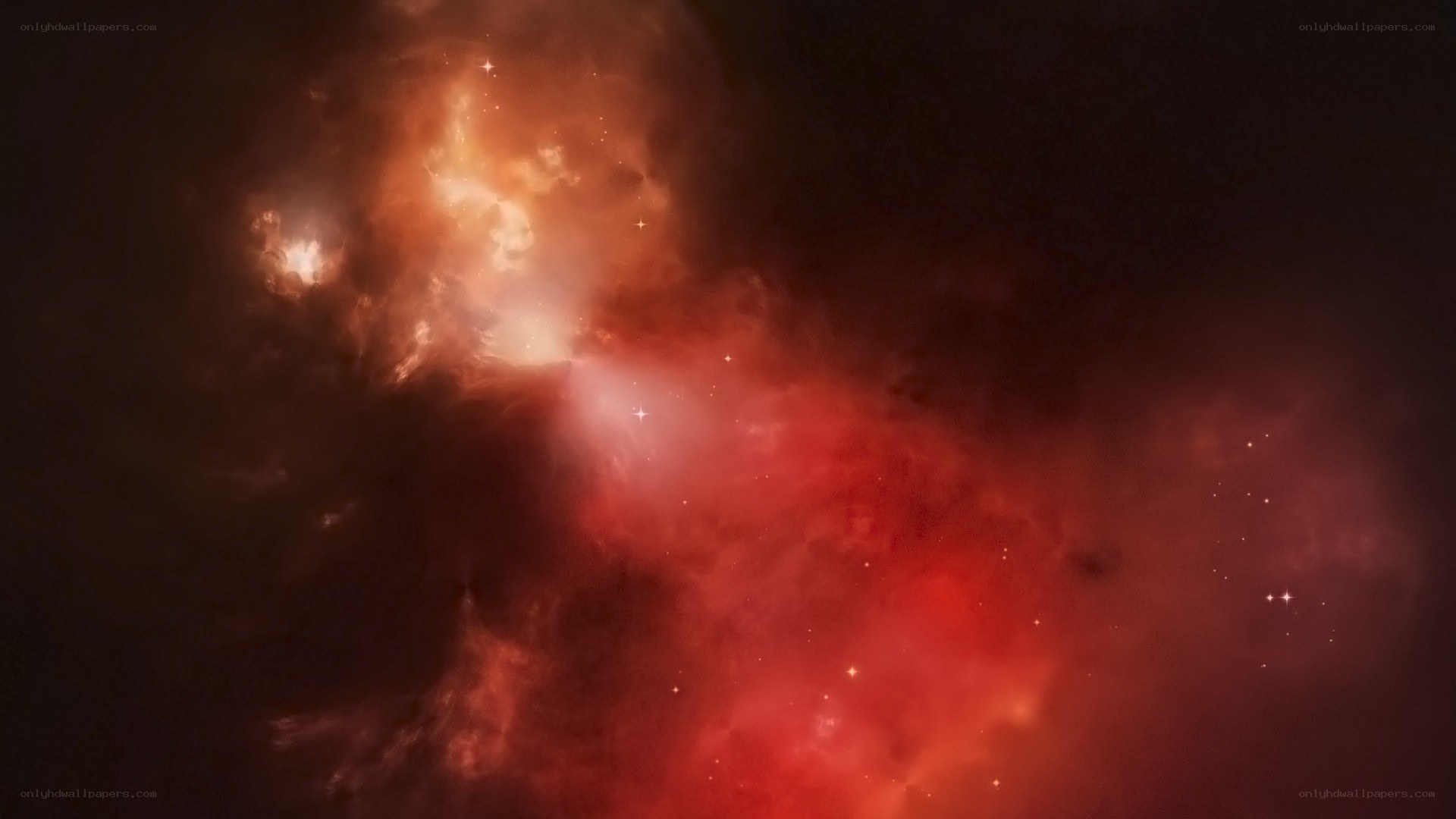 Cosmic nebula in deep space