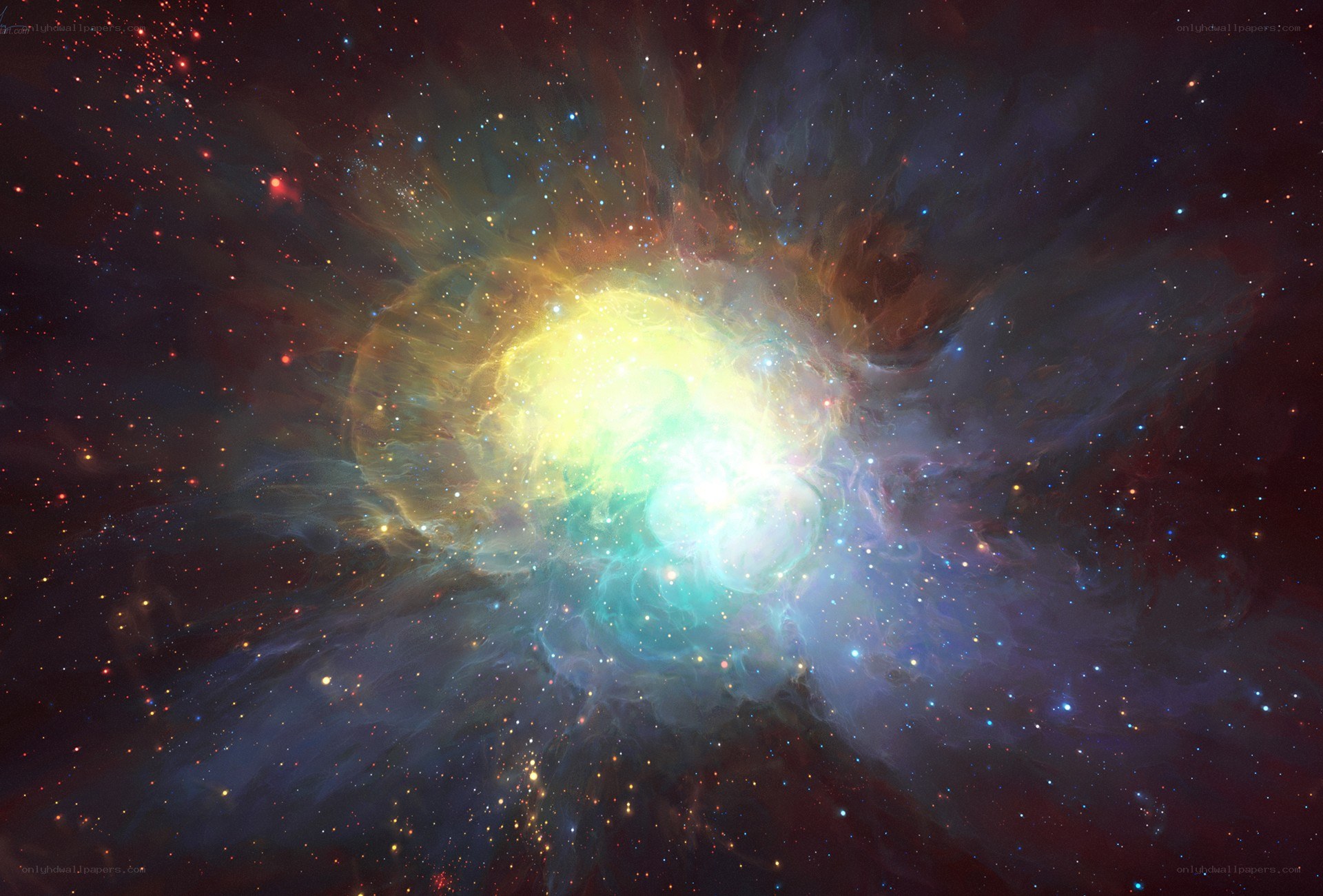 Cosmic Nebula in Deep Space