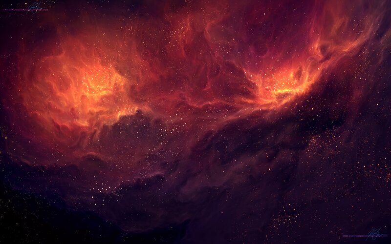 Cosmic Nebula in Deep Space