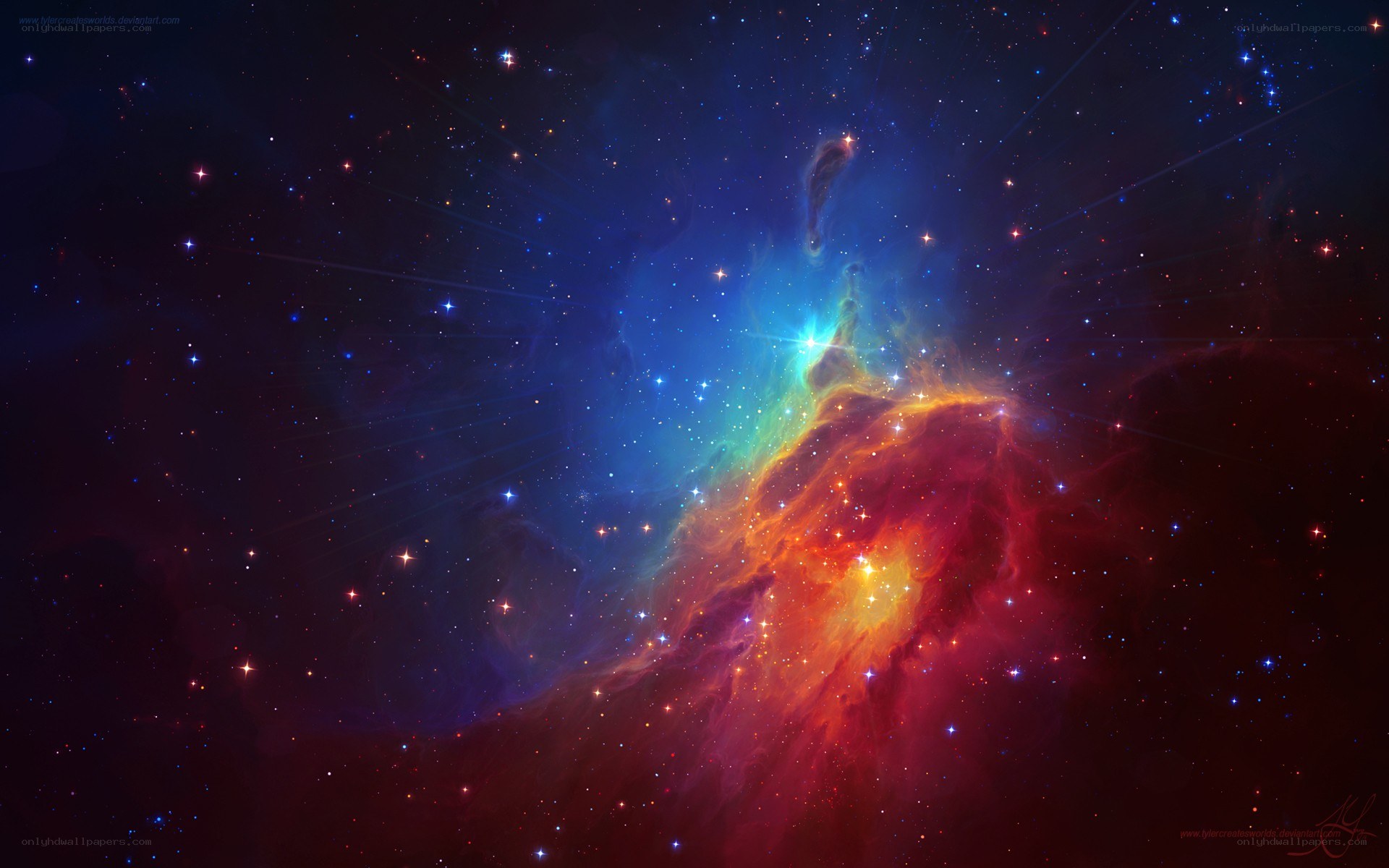Cosmic Nebula in Deep Space