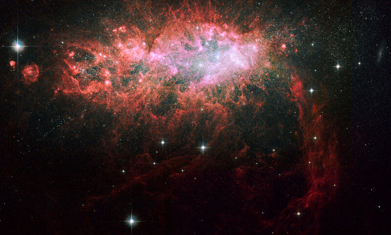 Cosmic nebula in deep space