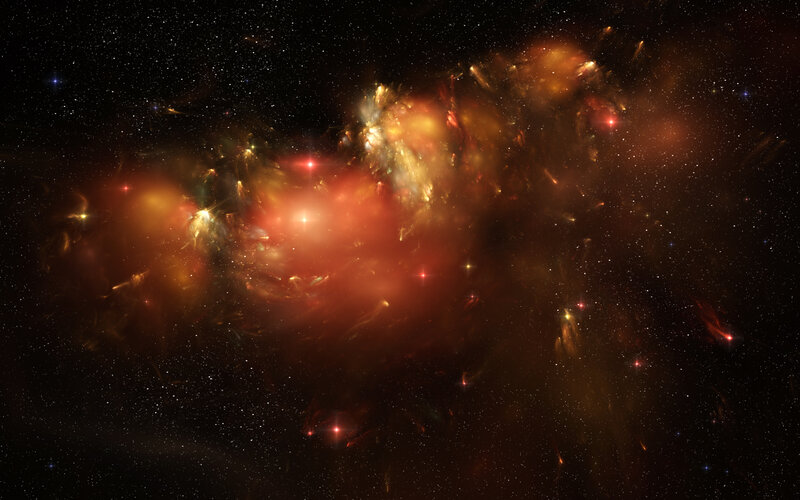 Cosmic Nebula in Deep Space