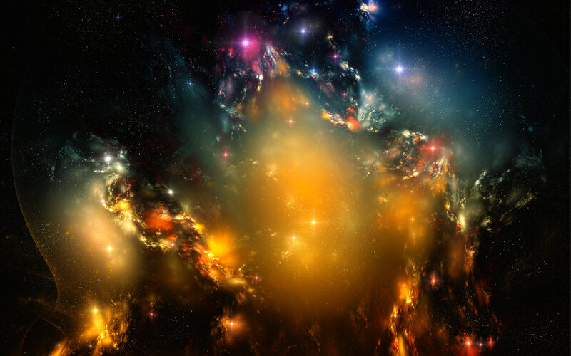 Cosmic Nebula in Deep Space