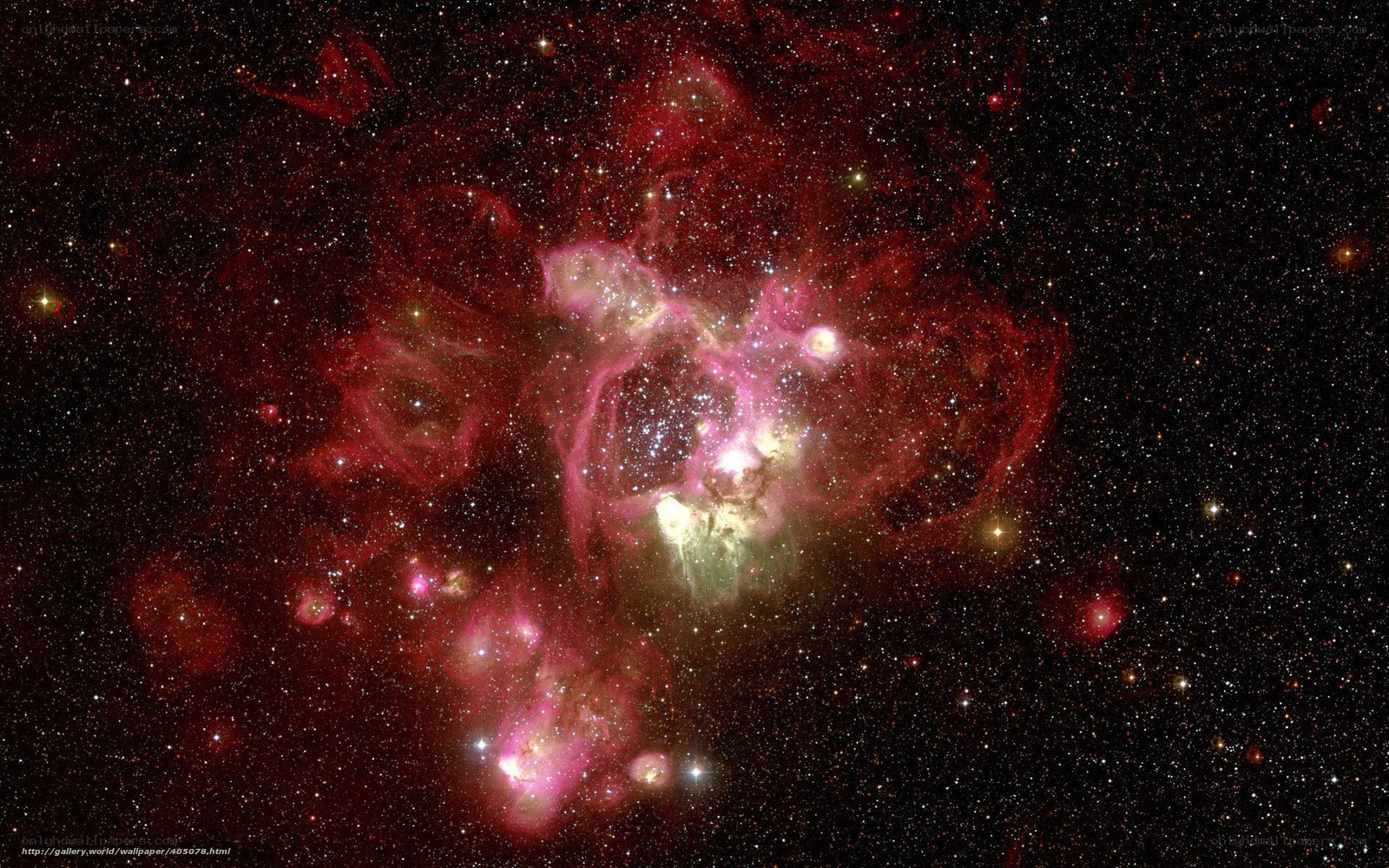 Cosmic nebula in deep space
