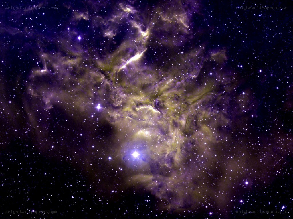 Cosmic nebula in deep space
