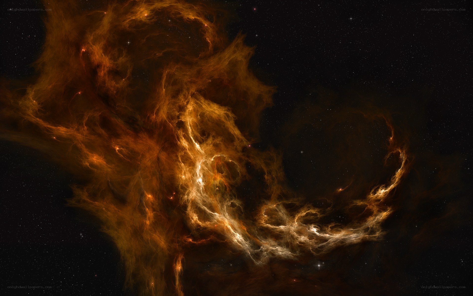 Cosmic nebula in deep space