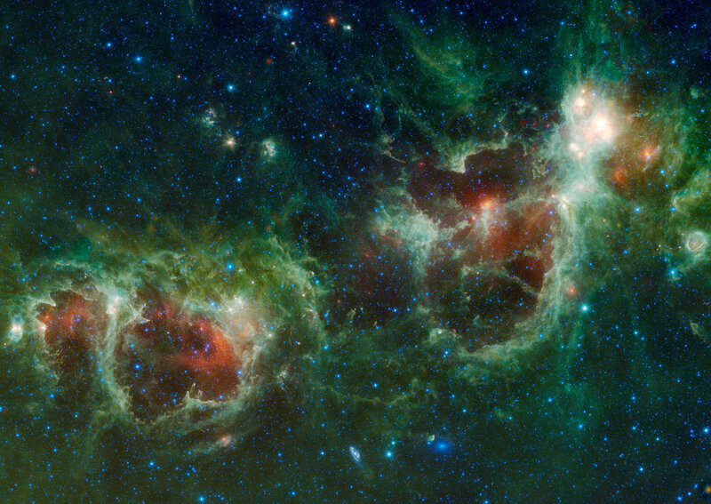 Cosmic nebula in deep space