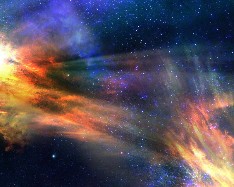 Cosmic Nebula in Deep Space