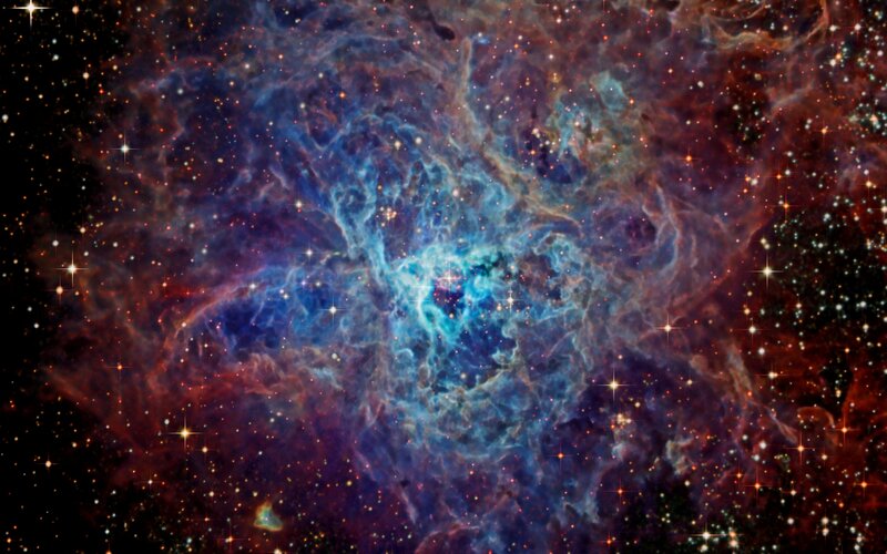 Cosmic nebula in deep space