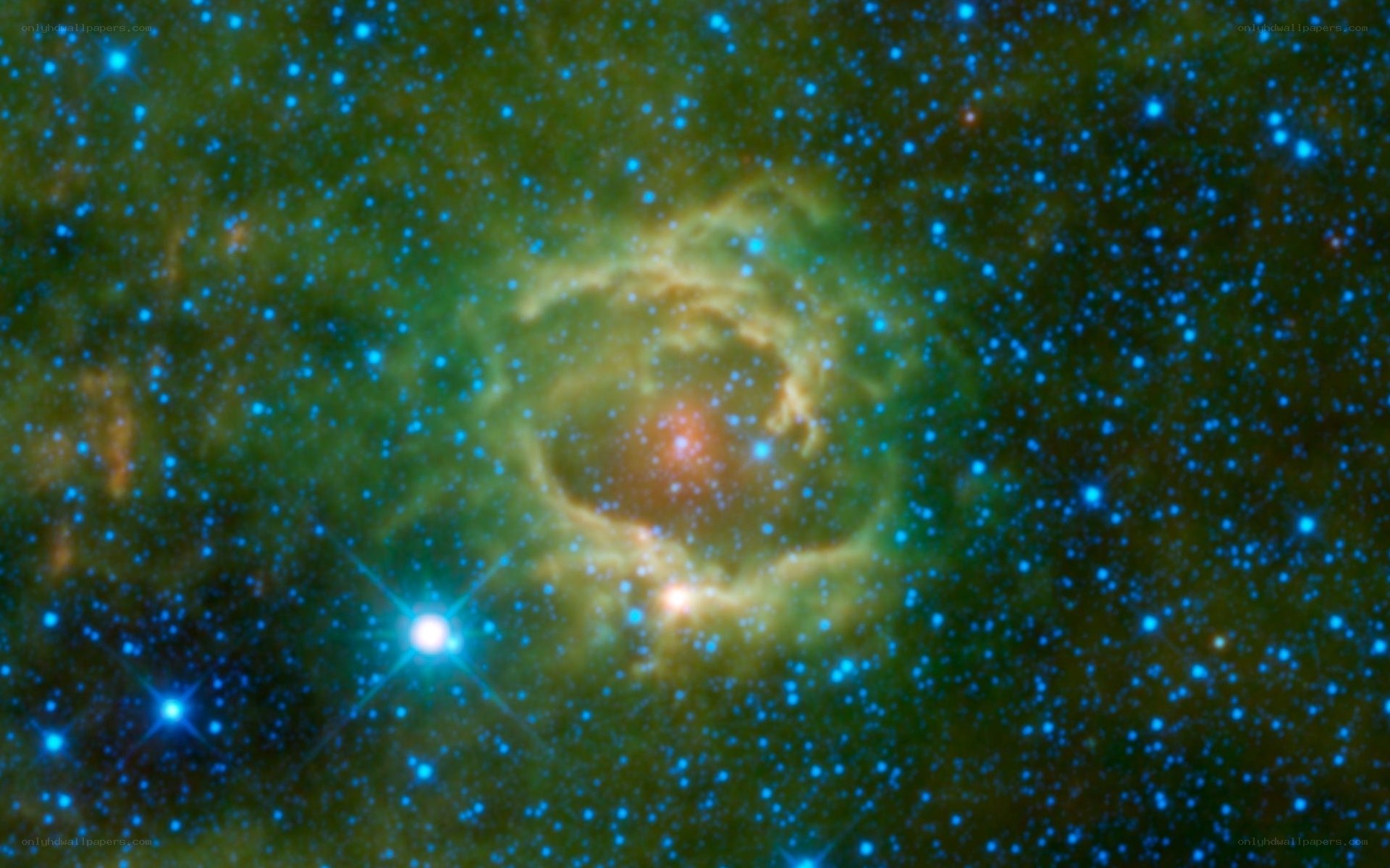 Cosmic nebula in deep space