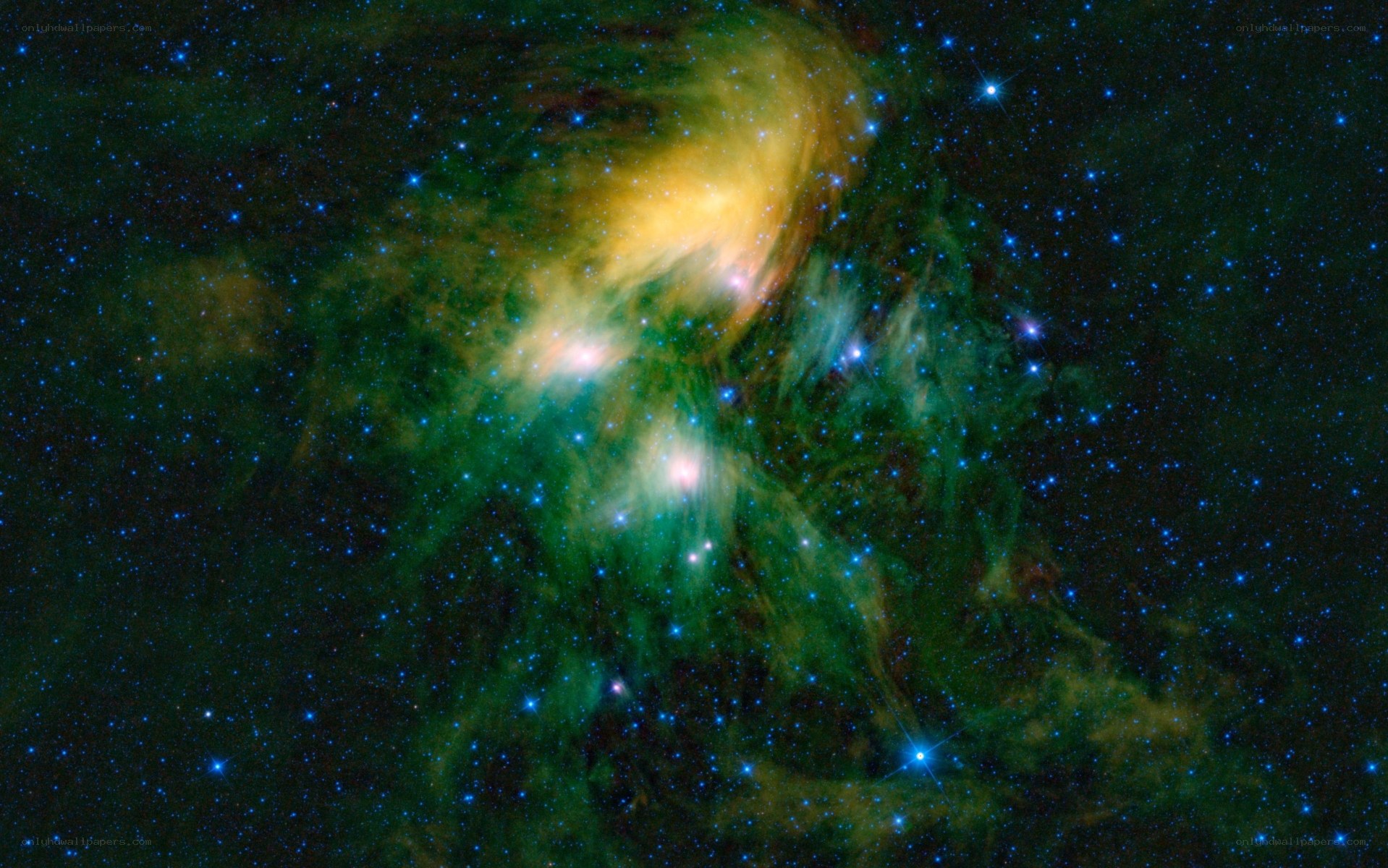 Cosmic nebula in deep space