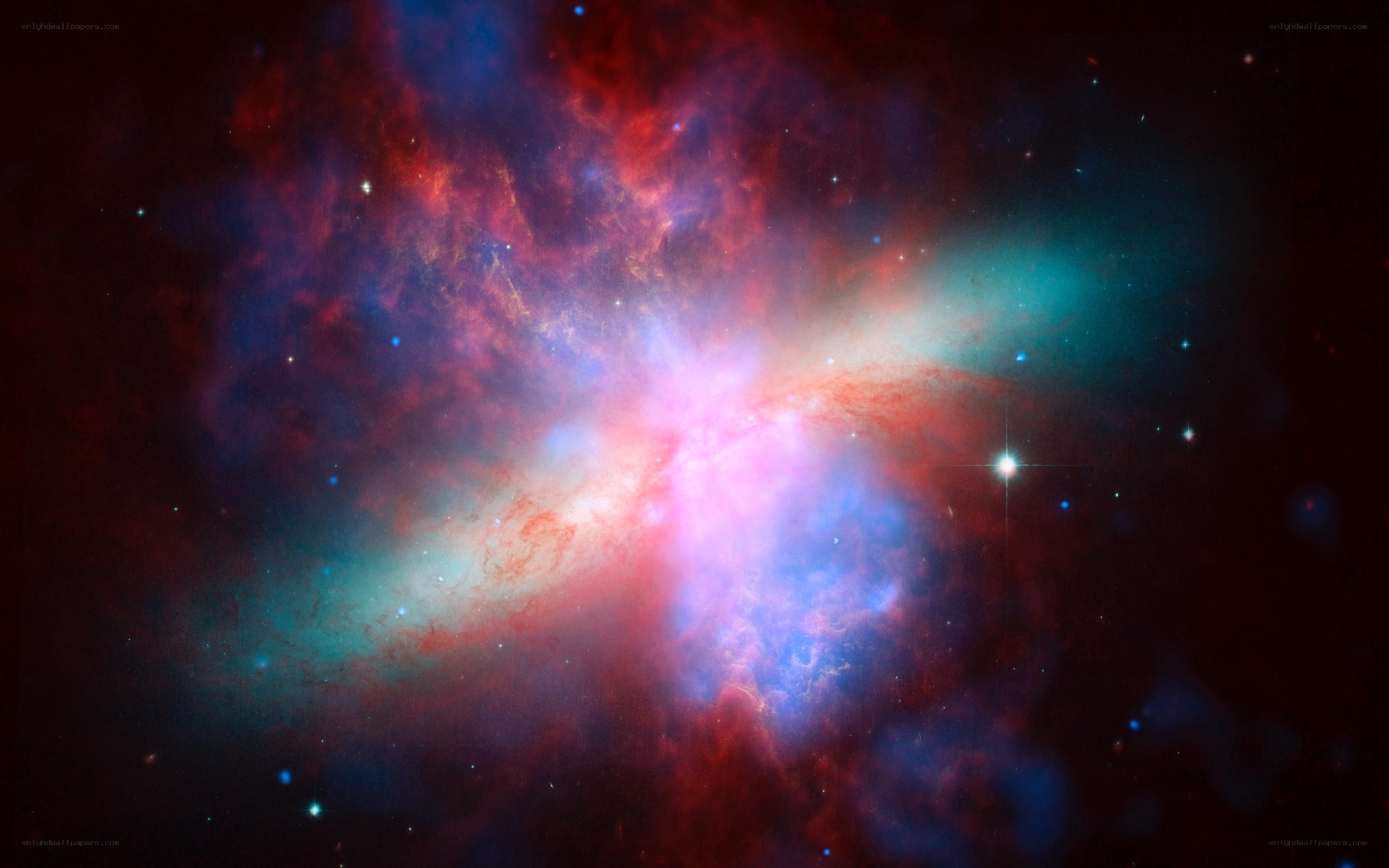 Cosmic nebula in deep space