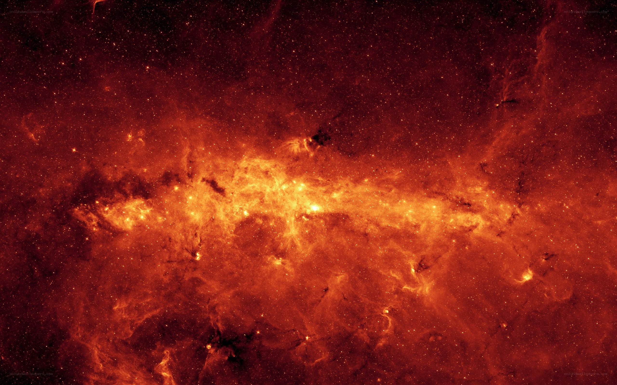 Cosmic nebula in infrared