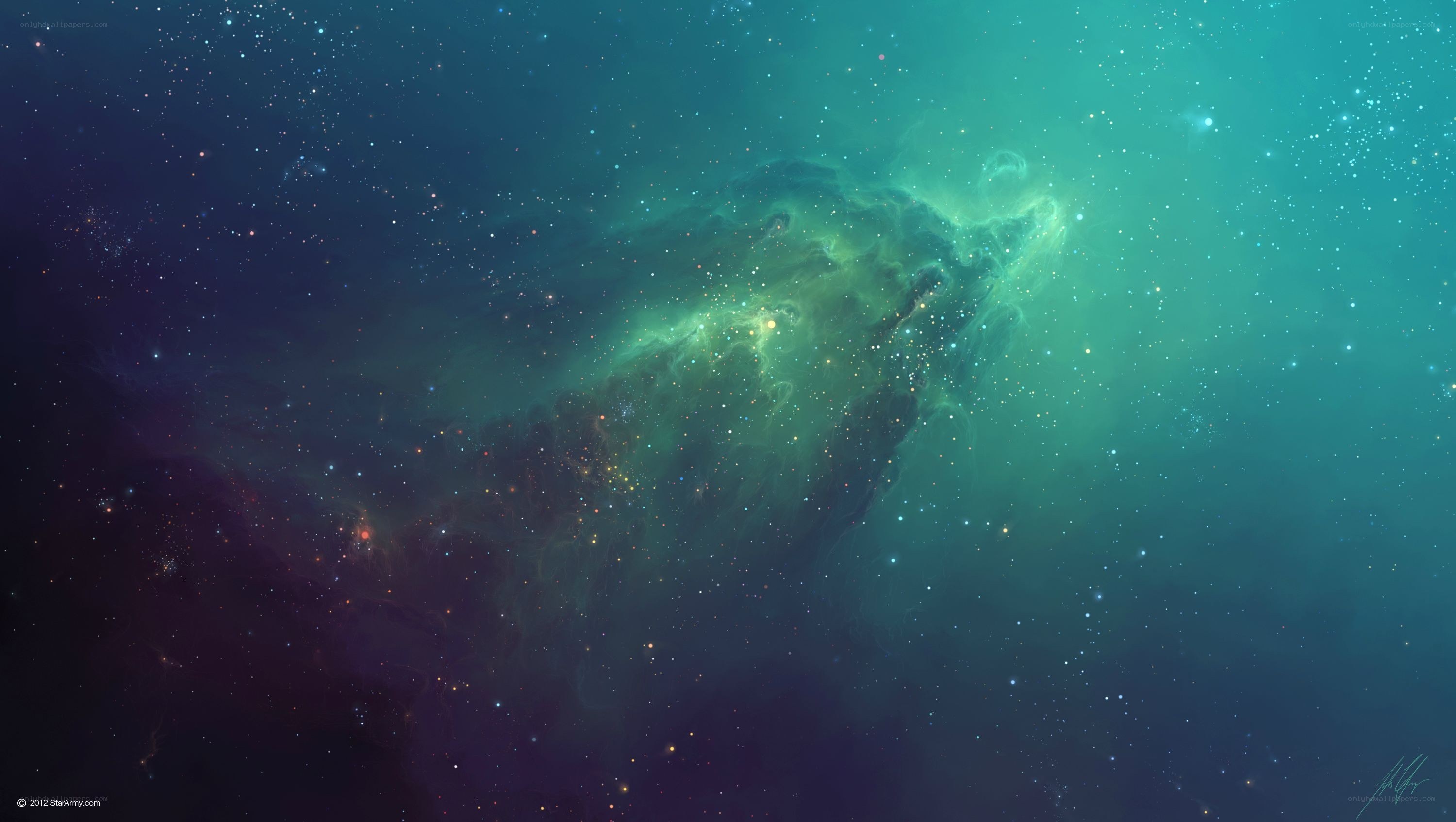 Cosmic Nebula in Space