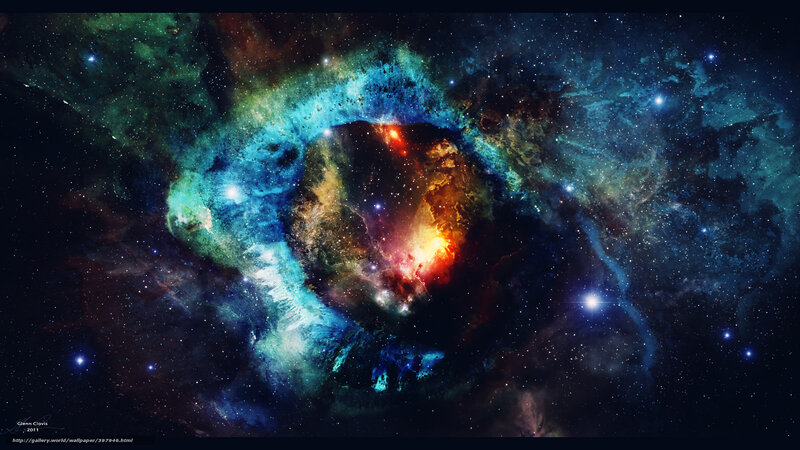 Cosmic Nebula in Space