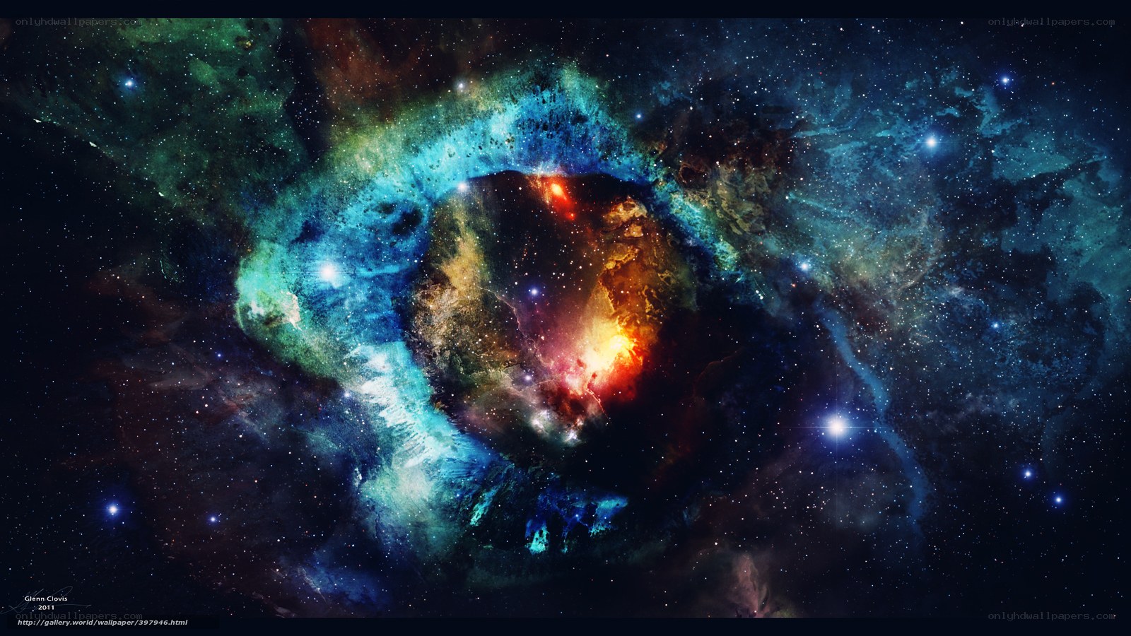 Cosmic Nebula in Space