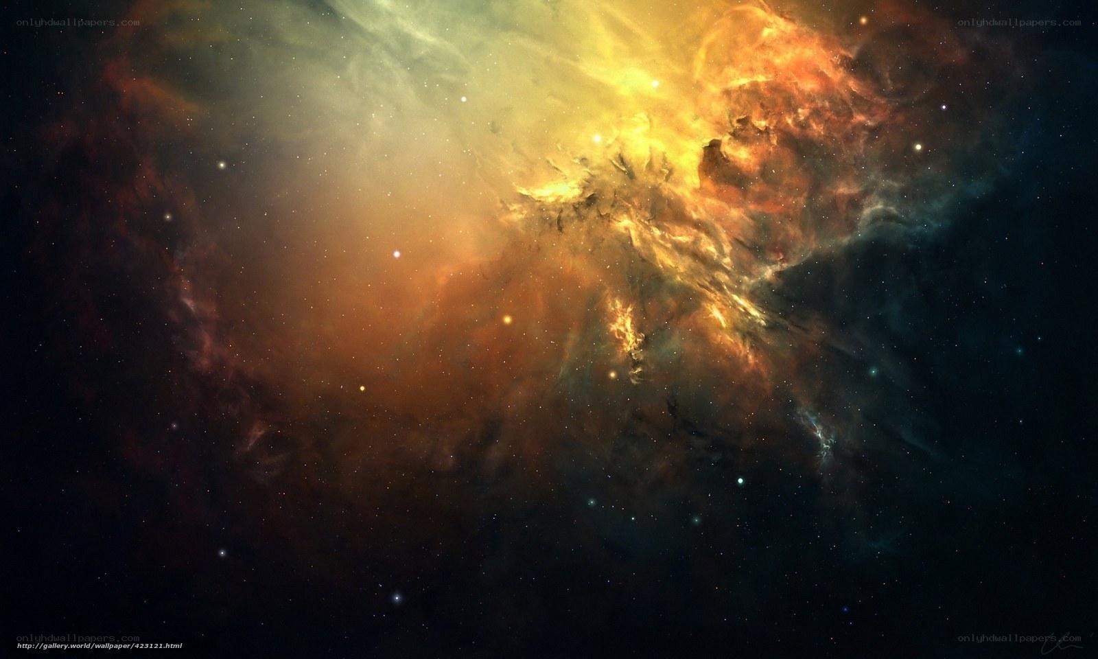 Cosmic Nebula in Space