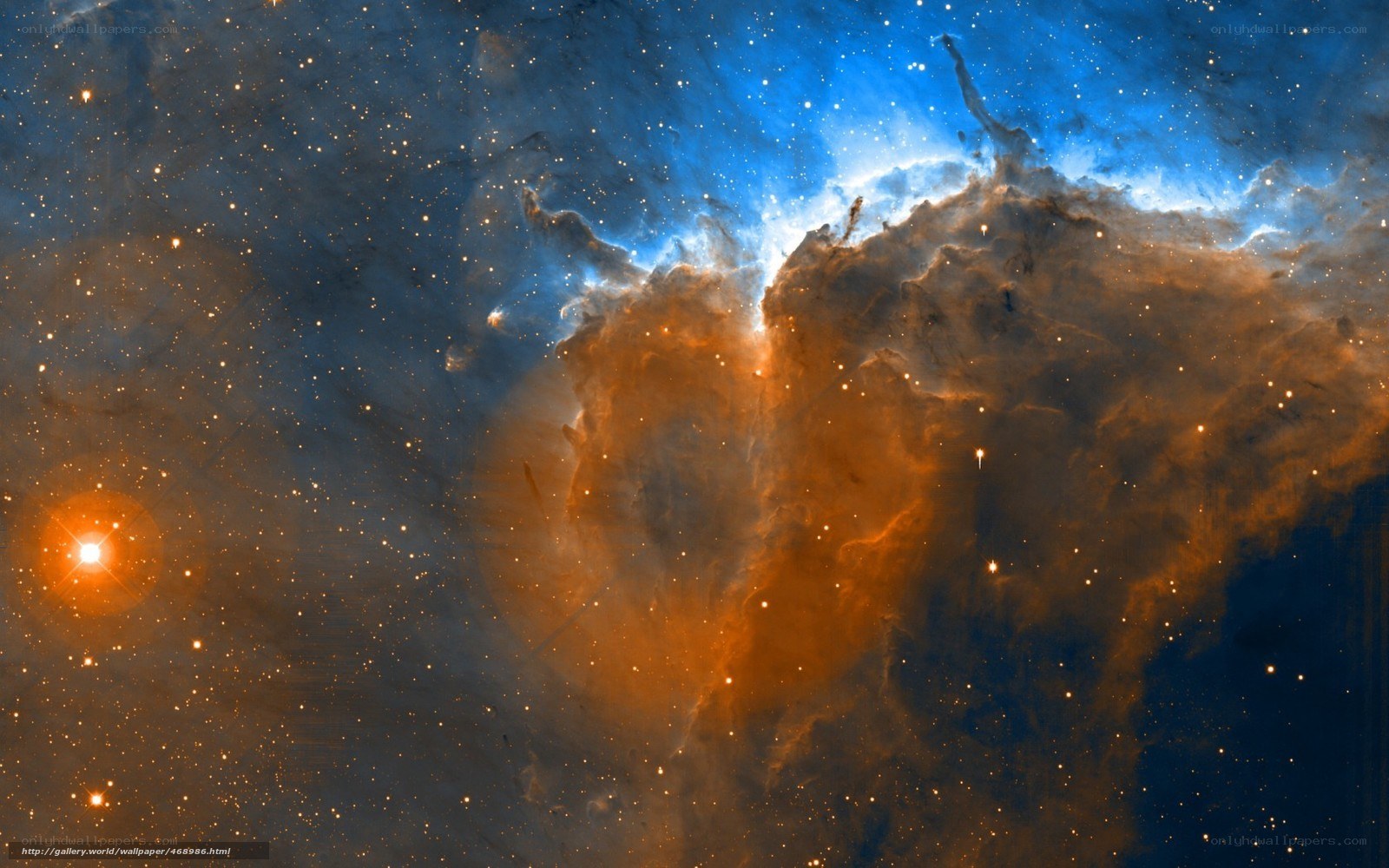 Cosmic Nebula in Space