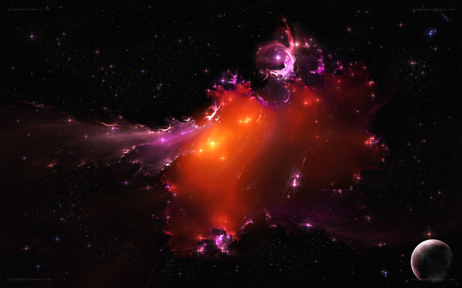 Cosmic Nebula in Space