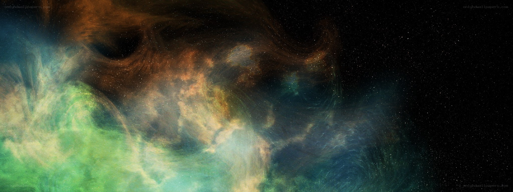 cosmic nebula in space