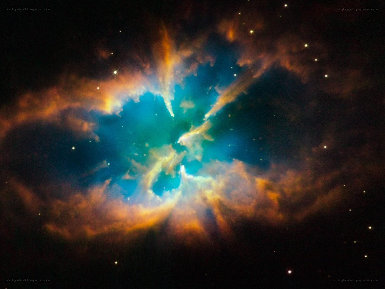 Cosmic nebula in space