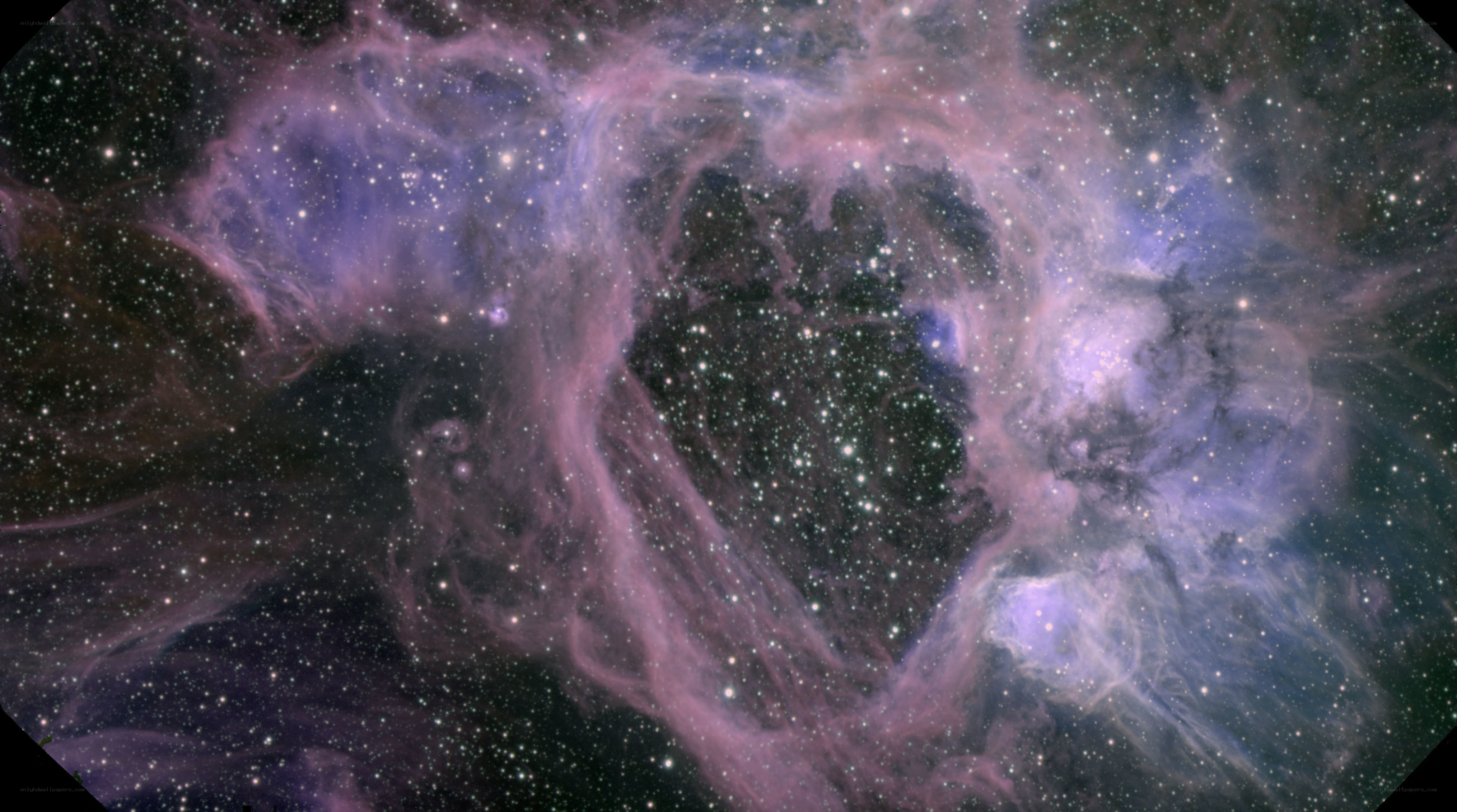 Cosmic nebula in space
