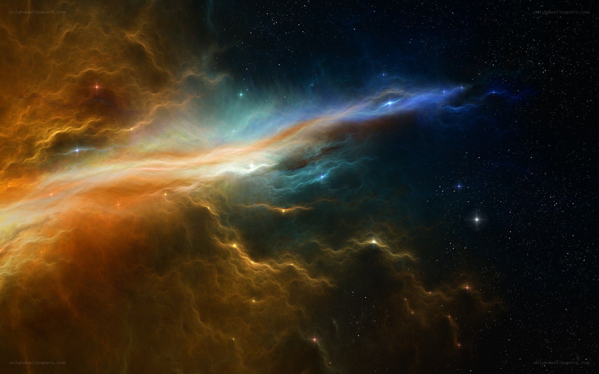 Cosmic Nebula in Space