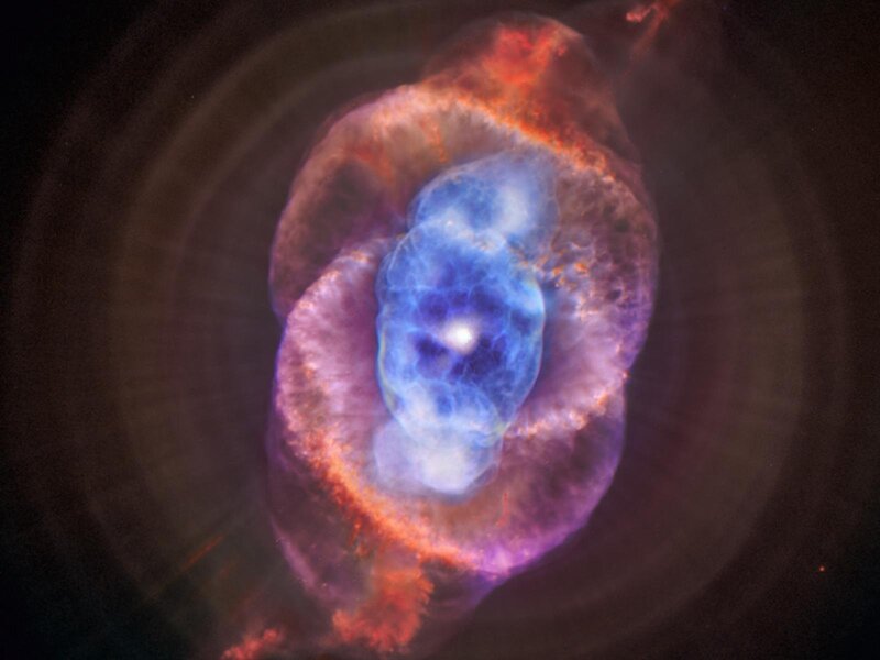 Cosmic nebula in space