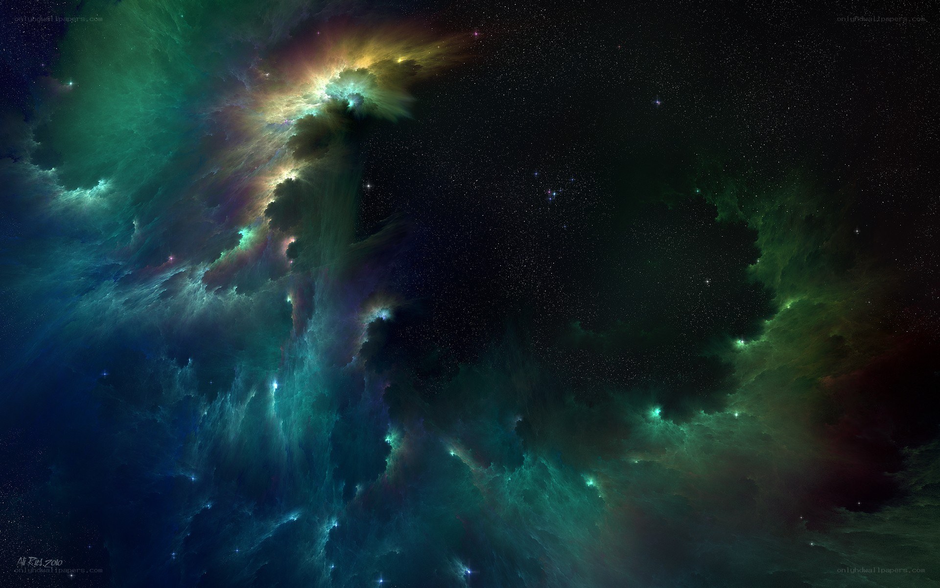Cosmic Nebula in Space