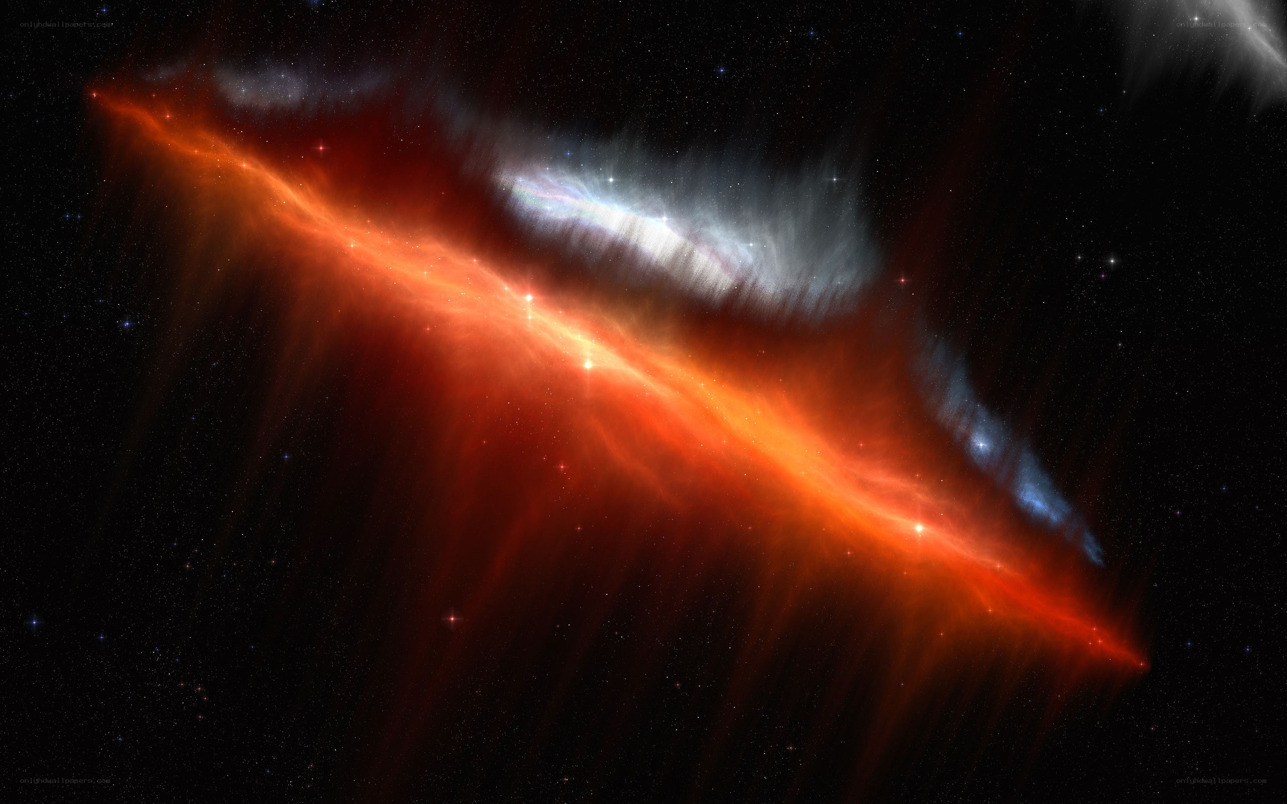 Cosmic nebula in space