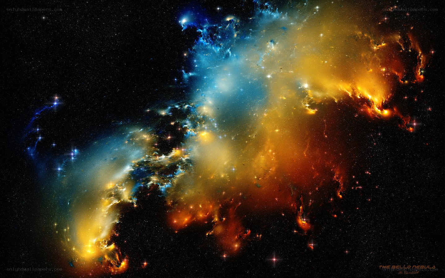 Cosmic Nebula in Space
