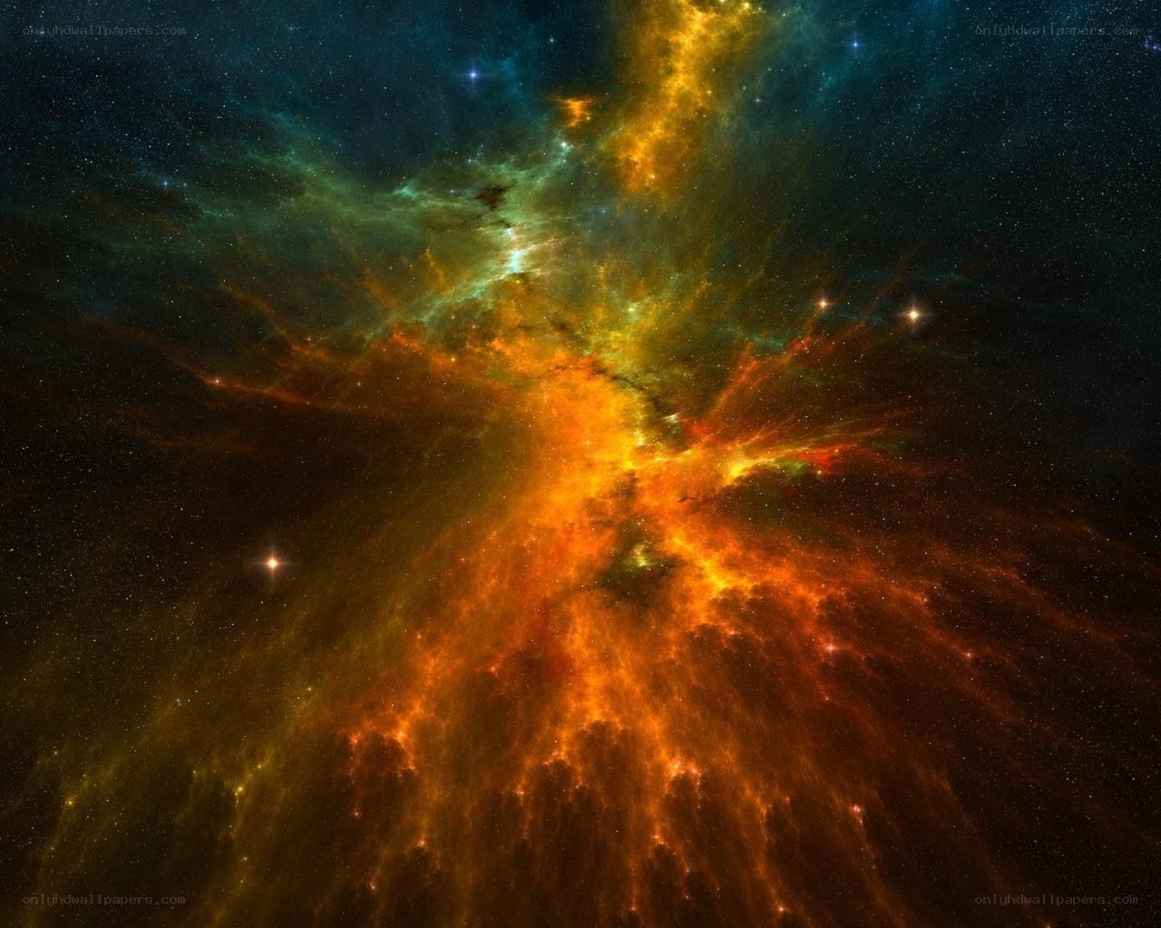 Cosmic Nebula in Space