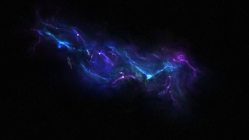 cosmic nebula in space