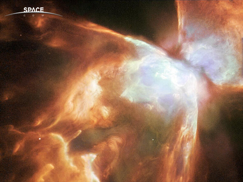 Cosmic nebula in space