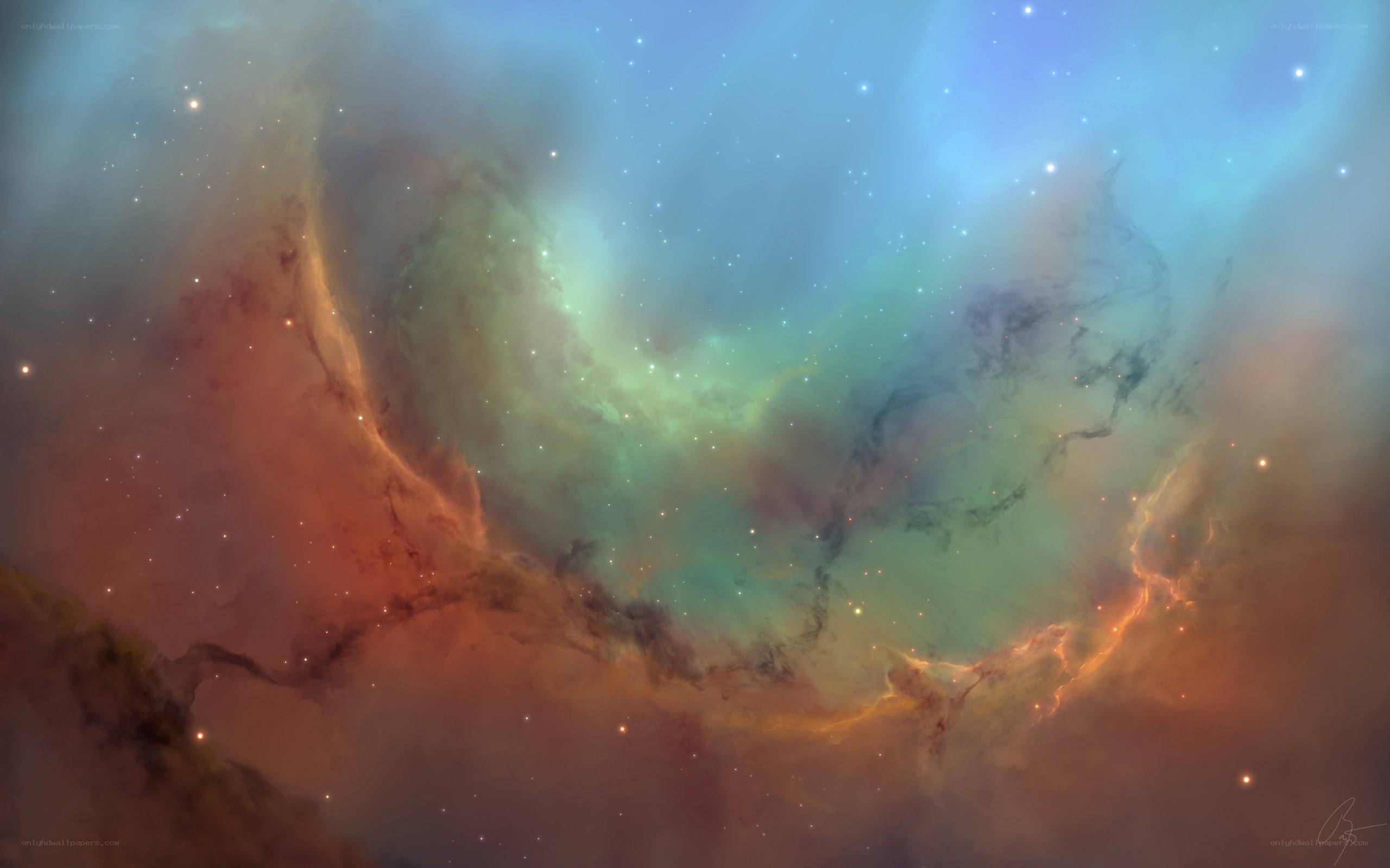 Cosmic Nebula in Space