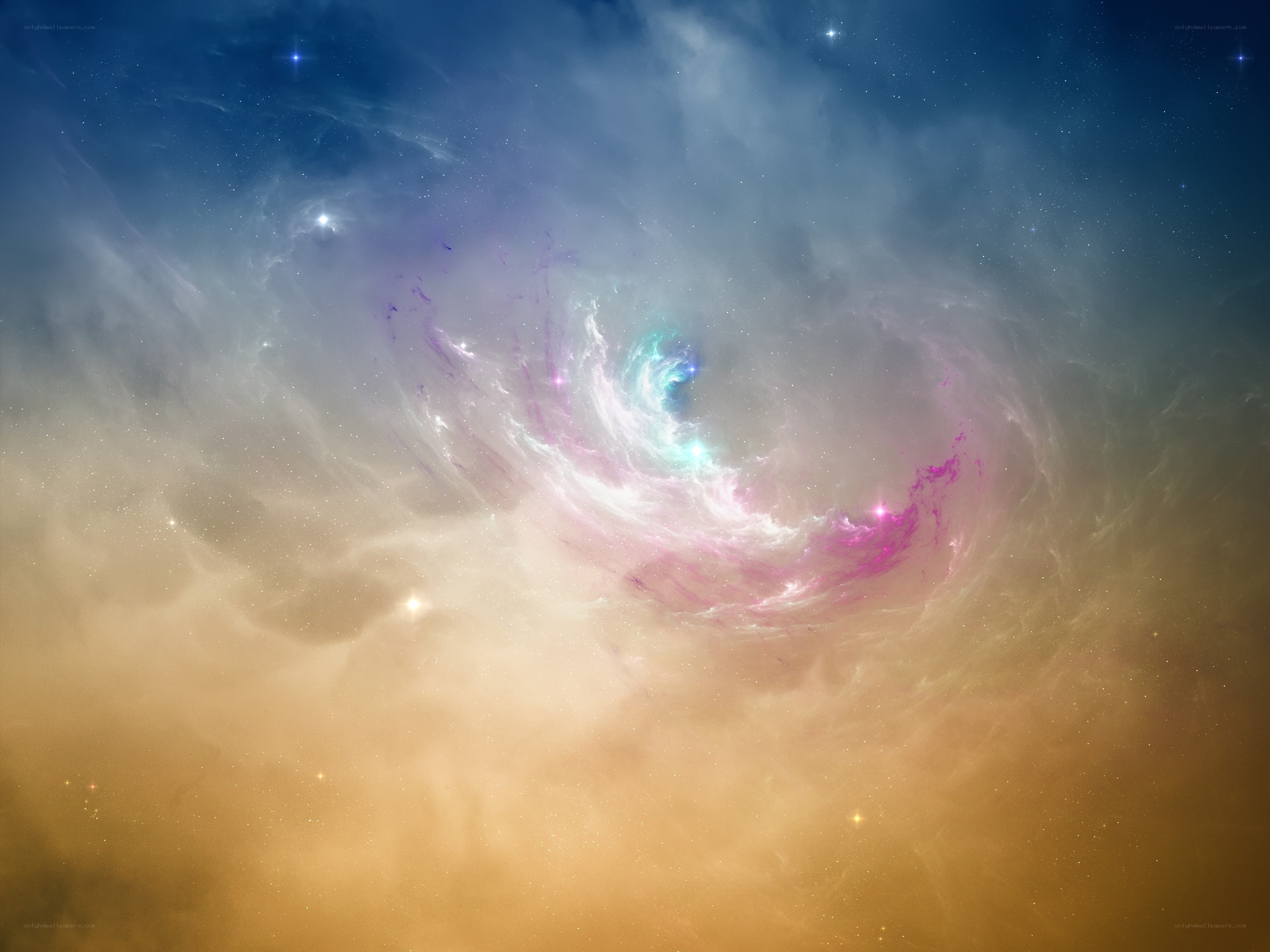cosmic nebula in space