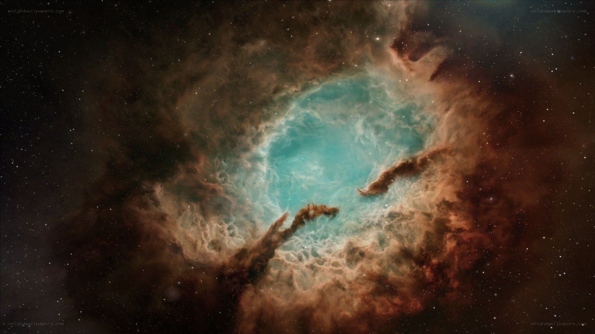 Cosmic nebula in space
