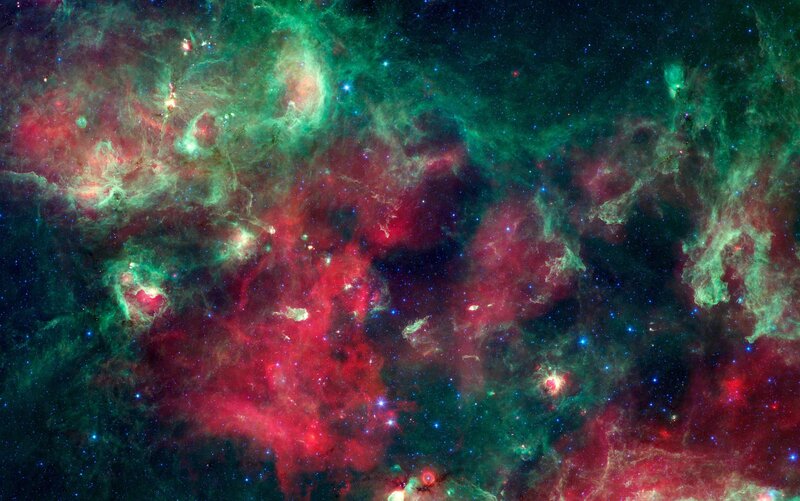 Cosmic nebula in space