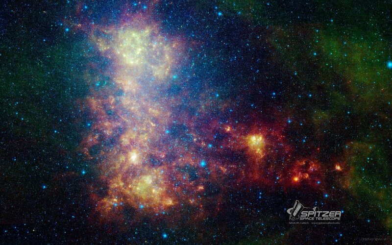 Cosmic Nebula in Space — Blue